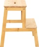 Taboret ze schodkiem HOMLA PASSO bambusowy 43x43x46 cm Buk (5904183873640) - obraz 2