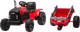 Traktor na akumulator LEAN Toys CH9959B z przyczepą 24 V Czerwony (5905991087526) - obraz 2