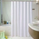 Тканевая шторка для ванной и душа белого цвета White Curtain 180x200 см - изображение 1