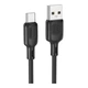 USB Borofone BX113 Silicone Type-C 3A 3m Черный - зображення 1