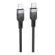 USB Hoco X109 Silicone Type-C to Lightning PD27W 3m Черный - зображення 1