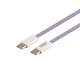 Мережевий зарядний пристрій XO CE18 1Type-C PD/QC 30 W Type-C to Type-C Фіолетовий - зображення 4
