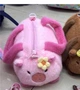 Сумка плюшева Капібара рожева ToyCloud 25см основне відділення на блискавці, 2 ручки, ремінь B6302 - зображення 10