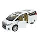 Автомодель інерційна металева Toyota Alphard АВТОПРОМ біла 1:29 двері відчиняються зі світлом та звуком 68481 - зображення 3