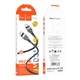 USB Hoco X109 Silicone Type-C to Lightning PD27W 3m Черный - зображення 2