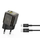 Мережевий зарядний пристрій XO CE05 PD30W+QC3.0 Type-C to Lightning Коричневий - зображення 1