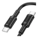 USB Borofone BX111 Type-C to Type-C 60W Чорний - зображення 1