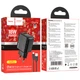 Мережевий зарядний пристрій Hoco CS21A 1 USB QC 18 W + USB to Type-C Чорний - зображення 2