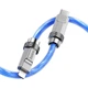 USB Hoco U113 Solid PD20W Silicone Type-C to Lightning Синий - зображення 2
