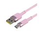 USB Ridea RC-CP43 ColorPro Type-C 3 A 1.2m Рожевий - зображення 1