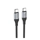 USB Hoco X102 Type-C to Type-C 60W Чорний - зображення 1
