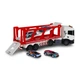 Автовоз TechnoDrive Scania серия Large Truck 41см 4 мини-машинки, платформа опускается 6414KS - изображение 2