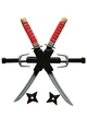 Ігровий набір Ніндзя Ninja Set 2 меча, 2 кинджала, сюрикени-зірочки, плечовий чохол-тримач зброї NinjaSet - зображення 2