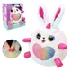 Мягкая интерактивная игрушка Зайка My Little Pets 28 см плюшевый кролик с музыкой и подсветкой повторяет слова 1929-1 - изображение 4