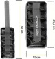 Утяжелители-манжеты для ног и рук Cornix 2 x 0.5 кг Черно-серые (XR-0394) - изображение 8