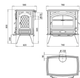 Чавунна піч Dovre 760 WD - зображення 2