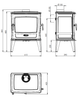 Чугунна піч Dovre TAI 45WD - зображення 4
