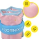 Утяжелители-манжеты для ног и рук Cornix 2 x 1 кг Розово-голубые (XR-0399) - изображение 6
