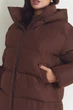 Жіноча зимова куртка з капюшоном Seventeen L-XL Шоколадний (2000000211251) - зображення 5