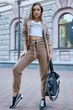 Жіночий костюм вільного крою з костюмної тканини (жакет+брюки) Seventeen M Капучино (2000000127934) - зображення 1