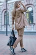 Жіночий костюм вільного крою з костюмної тканини (жакет+брюки) Seventeen M Капучино (2000000127934) - зображення 4