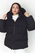 Жіноча зимова куртка з капюшоном Seventeen XXL-3XL Чорний (2000000211329) - зображення 1