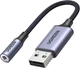Переходник Ugreen CM477 USB to 3.5 мм Audio Adapter 25см - изображение 1