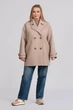 Жіноче пальто великих розмірів демісезонне UF-Fashion 1177-r 54 бежевий - зображення 1
