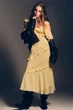 Комбінована сукня з воланами Zara 1223/459 L Жовта (01223459300L) - зображення 3