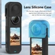 Захисний силіконовий чохол Puluz PU757B для Insta360 X5 із кришкою об'єктива чорний - зображення 7