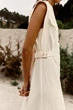 Лляна сукня міді зі шлевками Zara 7016/709 XS Бежева (07016709712XS) - изображение 4