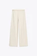 Широкі джинси з ременем Zara 8372/257 L бежеві (08372257712L) - изображение 7