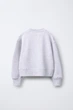 Базовий світшот Zara 0257/705 134см Сірий (00257705812131) - зображення 2