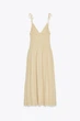 Комбінована сукня Zara 0881/393 XL Бежева (00881393710XL) - зображення 7