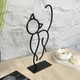 Металлическая статуэтка «Кот» для дома и офиса. (statuetka-kit) - изображение 3