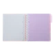 Зошит офісний Buromax Pastel В5 120 арк. з розділювачем клітинка пластикова політурка на пружині рожевий (BM.24355912-10) - изображение 3