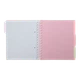 Зошит офісний Buromax Pastel В5 120 арк. з розділювачем клітинка пластикова політурка на пружині рожевий (BM.24355912-10) - изображение 4
