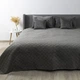 Покривало ТЕП "VELOUR" Сіре/Ромб круглий, 180x240 - зображення 1