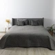 Покривало ТЕП "VELOUR" Сіре/Ромб круглий, 180x240 - зображення 2