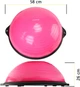 Балансировочная платформа Cornix Bosu Ball полусфера 58 см с эспандерами Pink (XR-0456) - изображение 8