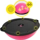Балансировочная платформа Cornix Bosu Ball полусфера 58 см с эспандерами Pink (XR-0456) - изображение 4