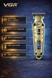 Профессиональный триммер VGR V-901 для волос и бороды • Металлический корпус • LED-экран • 1600 mAh • 4 насадки - изображение 3