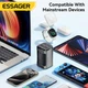 Мережевий зарядний пристрій Essager Desktop GaN Fast Charger QC4.0+PD3.0 67W 2 USB + 2 Type-C Black (ECT2ACJYB0GZ) - изображение 3