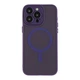 Протиударний Чохол TPU+PC Magnetic Matte Camera Lens with Magsafe для iPhone 14 Dark Purple - зображення 1