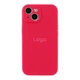 Чохол Silicone Case Full Size with Frame для iPhone 15 37.Rose Red - изображение 1