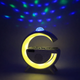 Лампа-ночник с беспроводной зарядкой, Bluetooth-колонкой и RGB LED подсветкой 15Вт + дискокуля, YN-2366 - изображение 4