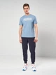 Футболка хлопковая длинная мужская Puma Essentials Graphics 69178734 S Cool Blue (4069161987007) - изображение 3