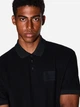 Поло длинное мужское Armani Exchange 301516206 2XL Черное (1159854975) - изображение 4