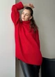 Светр оверсайз червоний - изображение 3
