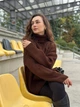 Светр оверсайз шоколадний - зображення 1